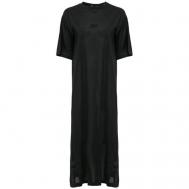 Платье вискоза, прямой силуэт, макси, размер 42, черный Shade