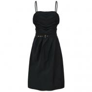 Платье , вечернее, миди, размер 42, черный Moschino