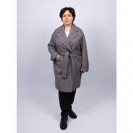 Пальто  демисезонное, размер 54, серый 365 clothes