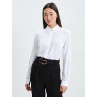 Блуза  , повседневный стиль, длинный рукав, размер XS, белый ZARINA