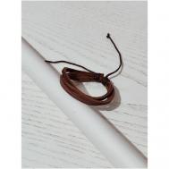 Плетеный браслет, размер one size, коричневый ARÉ
