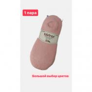 Женские носки  укороченные, бесшовные, размер 37-41, розовый МиниBS