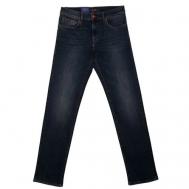 Джинсы , средняя посадка, размер 48, синий Trussardi Jeans