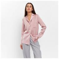 Блуза  , размер 50, розовый, черный Mist
