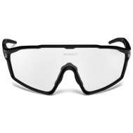 Солнцезащитные очки , прямоугольные, оправа: пластик, ударопрочные, спортивные, устойчивые к появлению царапин, зеркальные, черный Northug