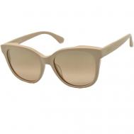 Солнцезащитные очки , вайфареры, с защитой от УФ, градиентные, для женщин, бежевый Max Mara
