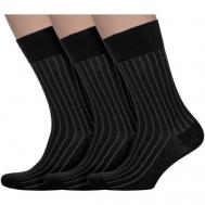 Мужские носки , 3 пары, размер 31, черный Akos