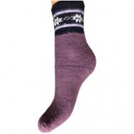 Женские носки , размер 37-41, фиолетовый Волшебный Ангел