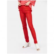 Легинсы   летние, полуприлегающий силуэт, повседневный стиль, карманы, размер 38 EU, красный LINEA CINQUE
