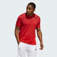 Футболка  для фитнеса , силуэт прямой, размер m, красный Adidas