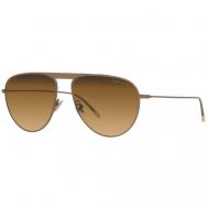 Солнцезащитные очки , авиаторы, оправа: металл, для мужчин, коричневый Armani