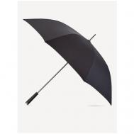 Зонт-трость , полуавтомат, купол 120 см., 8 спиц, чехол в комплекте, черный Eleganzza