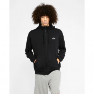 Толстовка  Sportswear Club Fleece Men's Full-Zip Hoodie, размер L, черный Nike