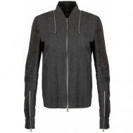 Куртка  , средней длины, силуэт прямой, размер 46, черный Ilaria Nistri