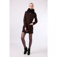 Пальто  , размер 52, коричневый Margo