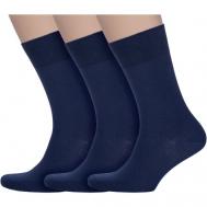 Мужские носки , 3 пары, классические, размер 29-31, синий Akos