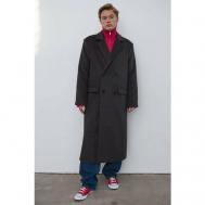 Пальто , удлиненное, размер L/XL, коричневый MR by MERE