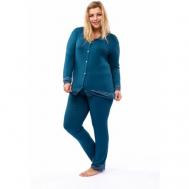 Пижама , размер 54, бирюзовый, синий Naemy Beach