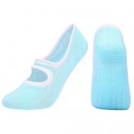 Носки  Yoga Socks, размер 35-42, бирюзовый Rekoy