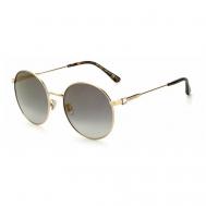 Солнцезащитные очки , прямоугольные, оправа: металл, для женщин, золотой Jimmy Choo