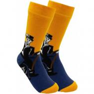 Носки , размер 37-44, синий, оранжевый carnavalsocks