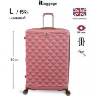 Чемодан , 159 л, размер L+, розовый IT Luggage