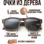 Солнцезащитные очки , прямоугольные, поляризационные, для мужчин, коричневый Timbersun
