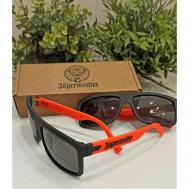 Солнцезащитные очки , прямоугольные, оправа: пластик, с защитой от УФ, черный Jagermeister