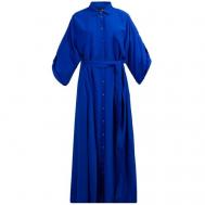 Платье , вискоза, повседневное, прилегающее, размер 50, синий Harmont&Blaine