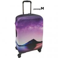 Чехол для чемодана  2306_M, размер M, фиолетовый Vip Collection