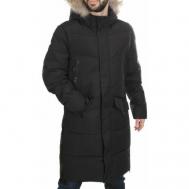 Куртка , мужская зимняя, размер 52, черный Нет бренда