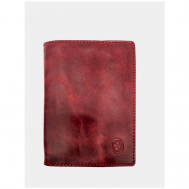 Обложка для паспорта , натуральная кожа, бордовый LuckyClovery