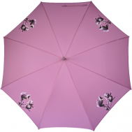 Зонт-трость , полуавтомат, купол 104 см., 8 спиц, для женщин, розовый Airton