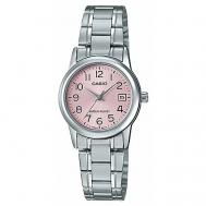 Наручные часы  Collection LTP-V002D-4B, розовый, серебряный Casio