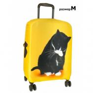 Чехол для чемодана  0001_M_чехол, полиэстер, размер M, желтый Vip Collection