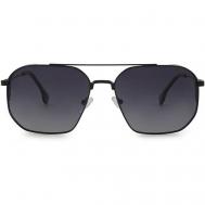 Солнцезащитные очки , авиаторы, оправа: металл, поляризационные, для мужчин, черный Matrix