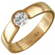 Кольцо SANIS, красное золото, 585 проба, фианит, размер 16, красный, золотой Санис