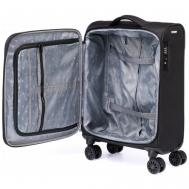 Умный чемодан  T1901S-Black, 32 л, размер S, черный Torber