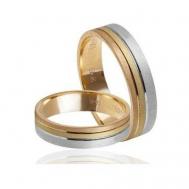 Кольцо, комбинированное, красное золото, 585 проба, размер 18, красный CULON