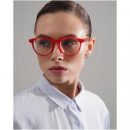 Солнцезащитные очки , панто, с защитой от УФ, красный Eyerepublic