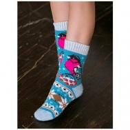 Носки , размер 38-40, бирюзовый Бабушкины носки