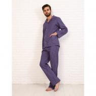 Пижама , размер 48, фиолетовый Ивановский текстиль