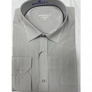 Рубашка , деловой стиль, длинный рукав, размер 6XL(68), белый BARCOTTI
