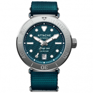 Наручные часы Часы наручные  Deep Sea Green, серебряный Attache