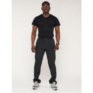 Беговые брюки , регулировка объема талии, размер 50, черный MTFORCE