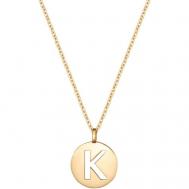 Медальон с буквой "K" в позолоте () Solid