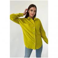 Блуза  , размер 50, зеленый НАТАЛИ