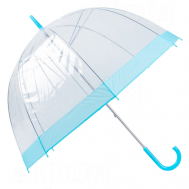 Зонт-трость , механика, купол 82 см., 8 спиц, прозрачный, бесцветный, голубой Эврика подарки и удивительные вещи