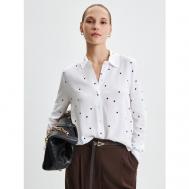 Блуза  , повседневный стиль, длинный рукав, размер XL, белый ZARINA