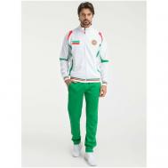 Костюм , олимпийка и брюки, силуэт прямой, карманы, размер 3XL, зеленый Фокс Спорт